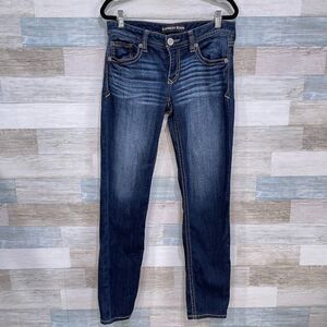 EXPRESS Low Rise Skinny Jeans Dark Wash Womens 4